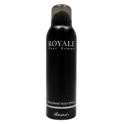 اسپری دئودورانت رویال رصاصی اصلی Rasasi Royale Pour Homme Deodorant Body