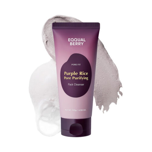 شوینده و ماسک پاک کننده منافذ برنج ارغوانی آکوال بری 130 گرم EQQUAL BERRY Purple Rice Pore Purifying Pack Cleanser